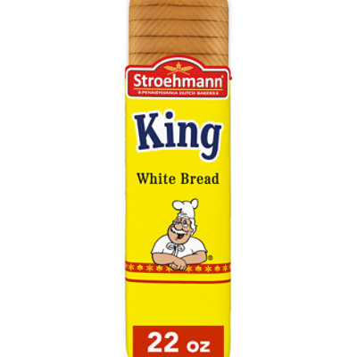 Stroehmann King Sliced White Enriched Bread - 22 Oz - Image 1