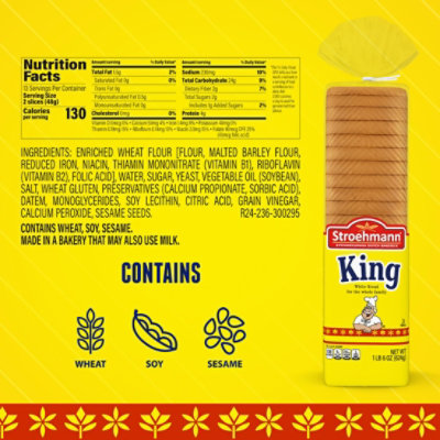 Stroehmann King Bread - 22 Oz - Image 2