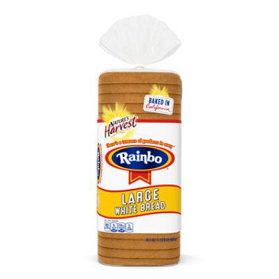 Rainbo NH Large White Bread - 24 Oz
