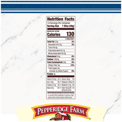 Pepperidge Farm Farmhouse 100% Whole Wheat Bread - 24 Oz - Image 3