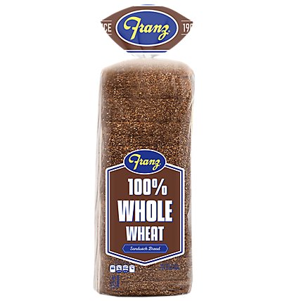Franz Sandwich Bread 100% Whole Wheat - 24 Oz - Image 2