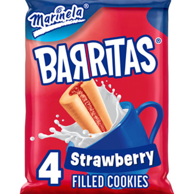 Marinela Barritas Fresa Strawberry Soft Filled Cookie Bar Packs - 2 - 3.88 Oz. - Image 1