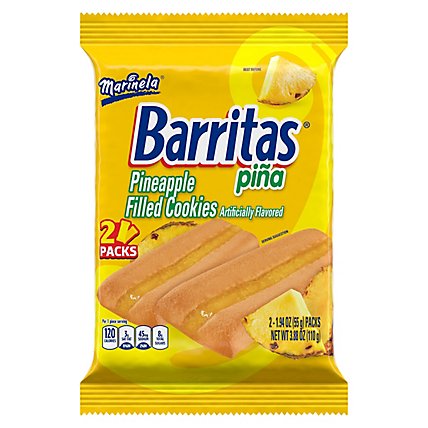 Marinela Barritas Piña Pineapple Soft Filled Cookie Bar - 2 Count - Image 3