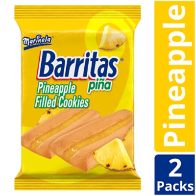 Marinela Barritas Piña Pineapple Soft Filled Cookie Bar - 2 Count