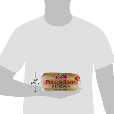 Schmidt Old Tyme Potato Sandwich Rolls Soft Bread - 8 Count - Image 4