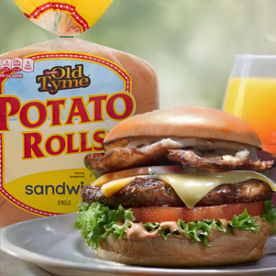 Schmidt Old Tyme Potato Sandwich Rolls Soft Bread - 8 Count - Image 6