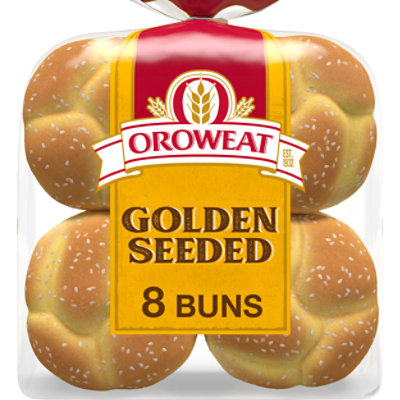 Oroweat Golden Seeded Hamburger Rolls - 21 Oz