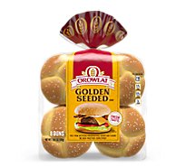 Oroweat Golden Seeded Hamburger Rolls - 21 Oz