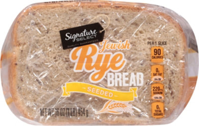 Signature SELECT Bread Real Jewish Rye Seeded - 16 Oz - Image 2