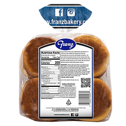 Franz Hamburger Buns Premium Potato 8 Count - 21 Oz - Image 5