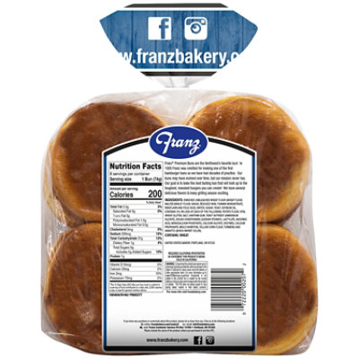 Franz Hamburger Buns Premium Potato 8 Count - 21 Oz - Image 5