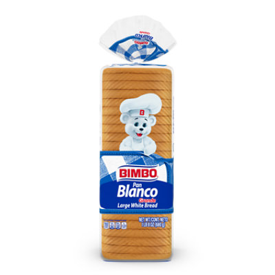 Bimbo Bread White Pan Blanco Grande Large - 24 Oz.