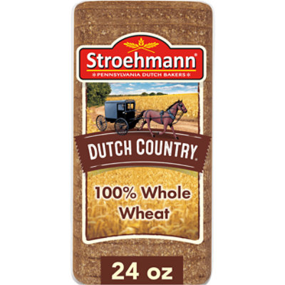 Stroehmann Dutch Country 100% Whole Wheat Bread - 24 Oz - Image 1