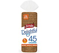Sara Lee Delightful Bread 100% Whole Wheat With Honey - 20 Oz