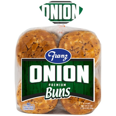 Franz Hamburger Buns Premium Onion 8 Count - 21 Oz - Image 2