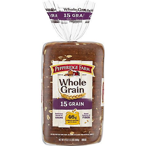 Pepperidge Farm Bread Whole Grain 15 Grain - 24 Oz