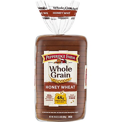 Pepperidge Farm Bread Whole Grain Soft Honey Whole Wheat Bread - 24 Oz - Image 2