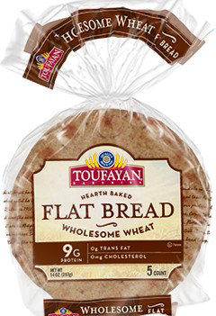 Toufayan Flat Bread Wheat - 14 Oz - Image 1