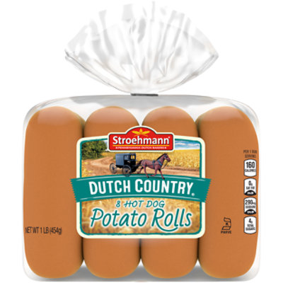 Stroehmann Dutch Country Potato Hot Dog Rolls - 16 Oz - Image 1