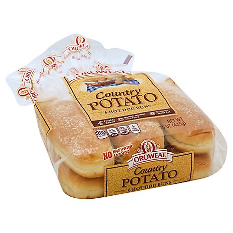 Oroweat Buns Potato Coney - 6-14 Oz