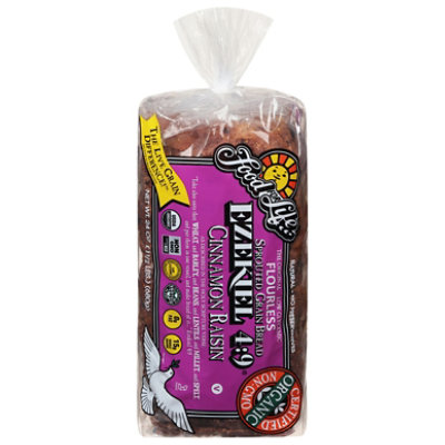 Food For Life Ezekiel 4:9 Organic Bread Sprouted Whole Grain Cinnamon Raisin - 24 Oz - Image 2