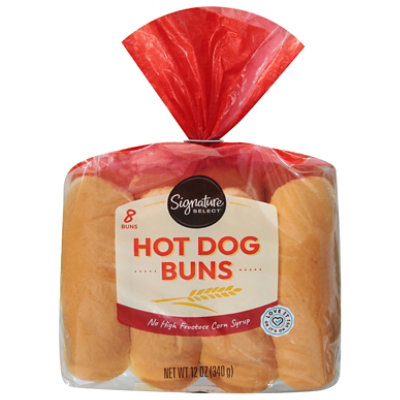 Great Value Hot Dog Buns, White, 11 oz, 8 Count 