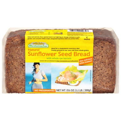 Mestemacher Bread Sunflower Seed 17.60 Oz Safeway
