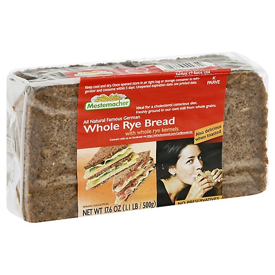 Mestemacher Rye Bread - 17.60 Oz