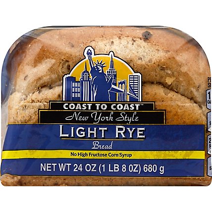 Coast To Coast Bread Rye Light New York Style - 24 Oz - Image 2