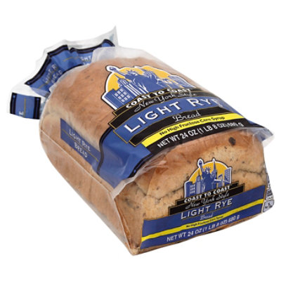 Coast To Coast Bread Rye Light New York Style - 24 Oz