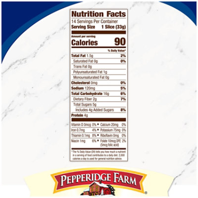 Pepperidge Farm Swirl 100% Whole Wheat Cinnamon with Raisins Swirl Bread - 16 Oz - Image 3