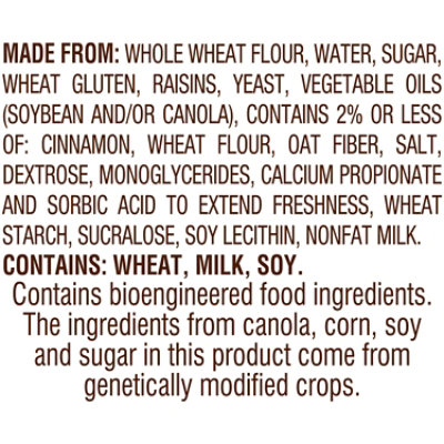 Pepperidge Farm Swirl 100% Whole Wheat Cinnamon with Raisins Swirl Bread - 16 Oz - Image 4