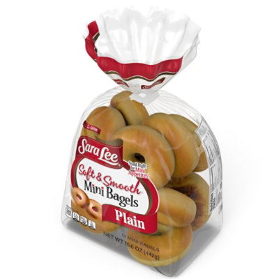 Sara Lee Plain Made With Whole Grain Mini Bagels - 16 Oz - Image 4