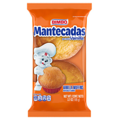 Bimbo Mantecadas Vanilla Muffins - 3.7 Oz
