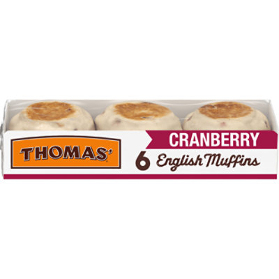 Thomas English Muffins Cranberry 6 Count - 13 Oz - Image 1