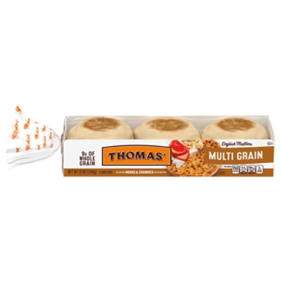 Thomas' English Muffins Whole Grain Multi Grain - 12 Oz - Image 3