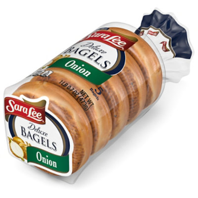 Sara Lee Onion Delux Bagel - 16.7 Oz - Image 4