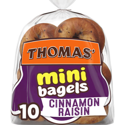 Thomas' Cinnamon Raisin Mini Bagels 10 Count - 15 Oz - Image 1