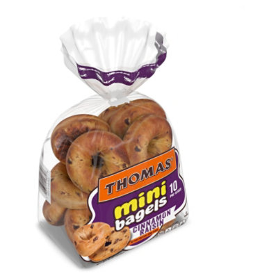 Thomas' Cinnamon Raisin Mini Bagels 10 Count - 15 Oz - Image 4