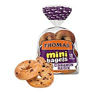 Thomas' Cinnamon Raisin Mini Bagels 10 Count - 15 Oz