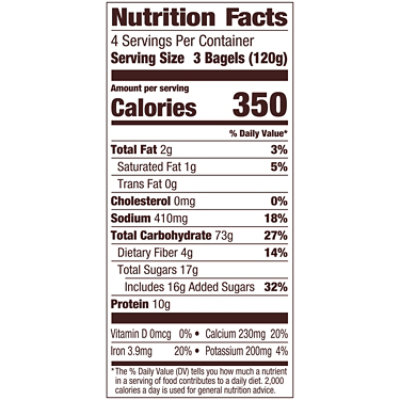 Pepperidge Farm Farmhouse Mini Brown Sugar Cinnamon Bagels - 17 Oz - Image 2
