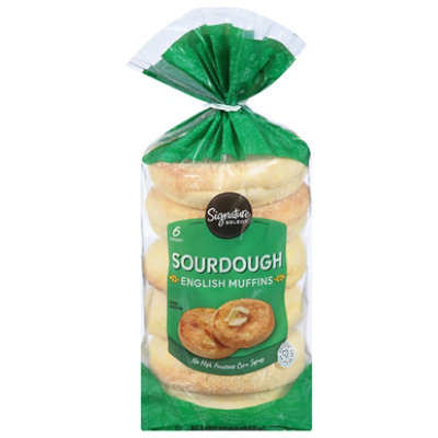 Signature SELECT English Muffins Sourdough 6 Count - 12 Oz