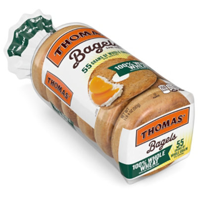 Thomas' 100% Whole Wheat Bagels - 20 Oz - Image 4