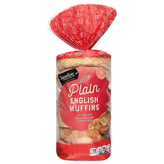 Signature SELECT Plain English Muffins - 6 Count