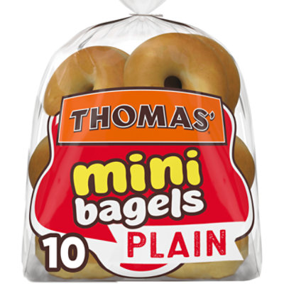 Thomas' Plain Mini Bagels - 15 Oz - Image 1