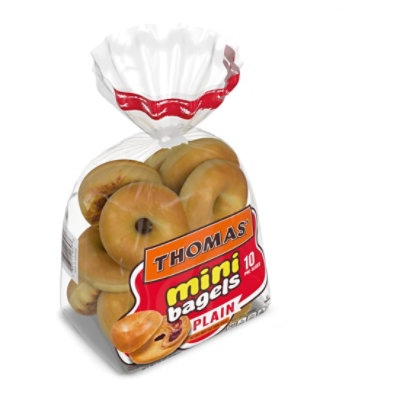 Thomas' Plain Mini Bagels - 15 Oz - Image 4