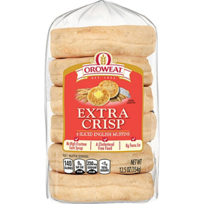 Oroweat Extra Crisp English Muffins - 12.5 Oz - Image 2