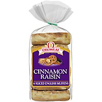 Oroweat Cinnamon Raisin Sliced English Muffins - 14 Oz - Image 1
