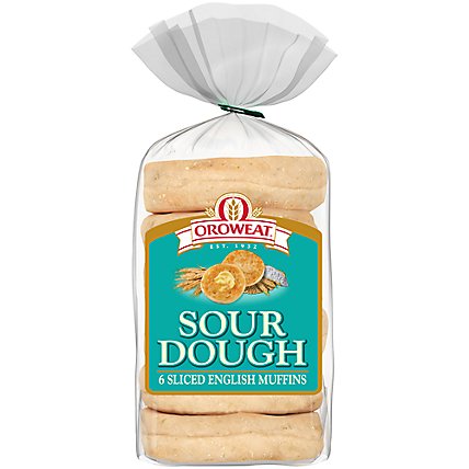 Oroweat Sour Dough English Muffins - 13 Oz - Image 1