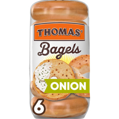 Thomas' Onion Pre Sliced Bagels - 20 Oz - Image 1